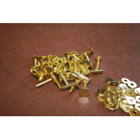 9/12мм Заклепка латунная (Комплект 10 шт) 9/12мм Заклепка латунная (Комплект 10 шт)
