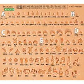 Штамп для тиснения по коже A-104-2 Япония
