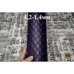 №422 Хром с тиснением Scuro Viola 1,2-1,4мм 20*30 см