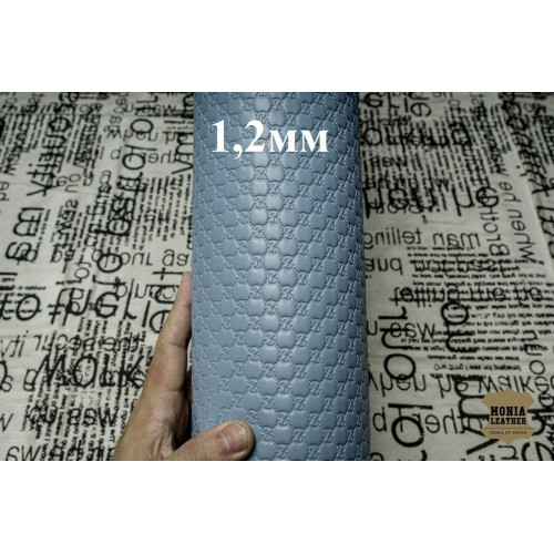 №468 Хром с тиснением Ceramica blu 1,2мм 20*30 см