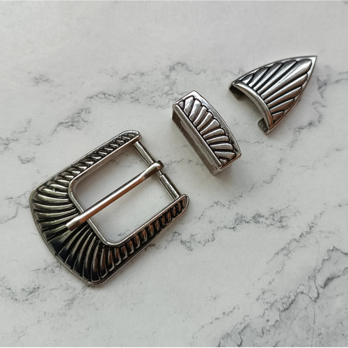 Набор 3 в 1: пряжка + тренчик + наконечник, 25мм, тип 13 Набор 3 в 1: пряжка + тренчик + наконечник, 25мм, тип 13