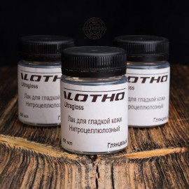 Лак для гладкой кожи нитроцеллюлозный глянцевый UltraGloss, 50/100мл, Vlotho