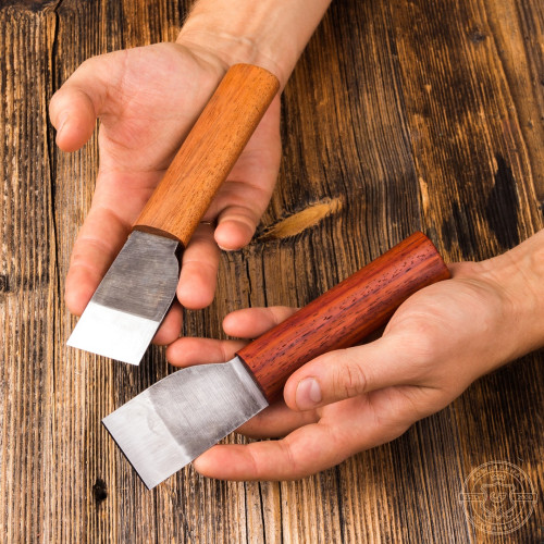 Японский шорный нож с деревянной рукоятью ALFA VUL
