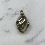 Подвеска декоративная "Angry Skull", 29х14мм, нерж. сталь