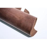 Чепрак комбинированного дубления 3.6-4.0мм. коричневый без финиша