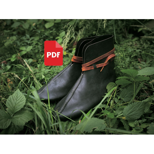PDF выкройка. Ботинки Хедебю, тип 9