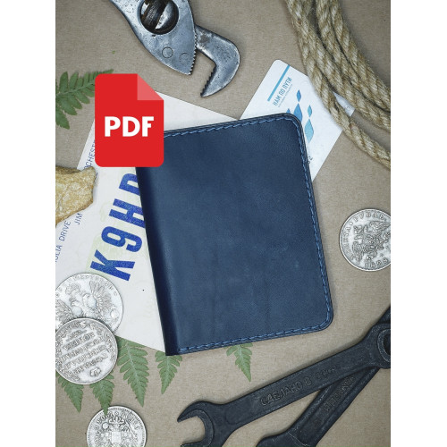 PDF выкройка. Компактный бумажник для документов водителя