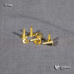 Латунные заклепки 12 мм. 5 штук