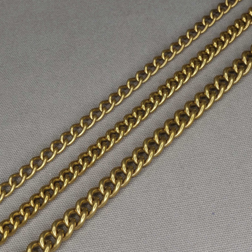 Цепь латунь гладкая