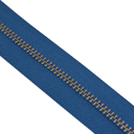 Молния YKK #3 (синяя, никель)