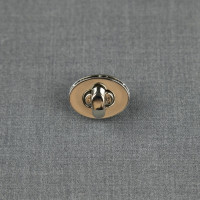 Замок для сумки поворотный. Никель Замок для сумки поворотный. Никель