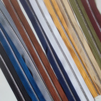 Молния металлическая №5 рулонная двухстороняя полированные зубья под серебро Цена за 10 Молния металлическая №5 рулонная двухстороняя полированные зубья под серебро Цена за 10