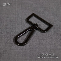 Карабин прямоугольный. 32 мм. Оксид.