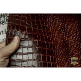№283/3 Растишка Puccini Attilio tamponato croco Cognac 1,3мм - 123 дм