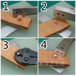 Заклёпки медные по 30 шт., 9х3,3х12мм и 9х3,3х19мм