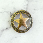 Кончо "Техасская звезда" 26мм, латунь