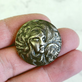 Кончо "Сон", 30,5мм, мельхиор