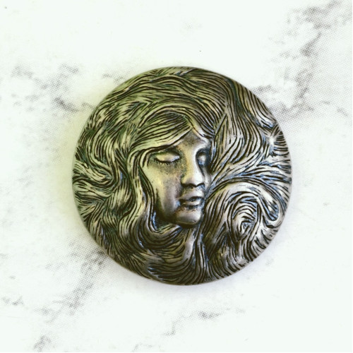 Кончо "Сон", 30,5мм, мельхиор