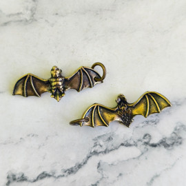 Брелок-подвеска "Летучая мышь", латунь