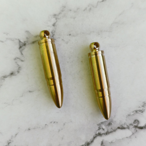Брелок-подвеска "Пуля", латунь