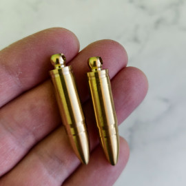 Брелок-подвеска "Пуля", латунь