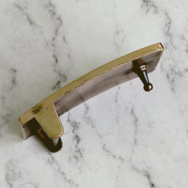 Пряжка декоративная #44 "Золотая рыбка", 40мм, латунь