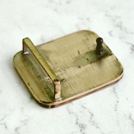 Пряжка декоративная #54 "Узоры", 40мм, латунь