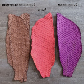 Кожа рыбы 0,7 мм Карп матовый 9*22 см ⠀