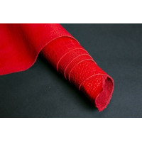 Краст с тиснением Аллигатор (Толщина - 1.2-1.4 мм; Средний размер - 150-170 дм2; Цвет - Красный)
