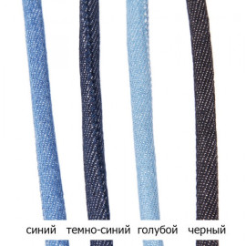 Шнур прошитый тканевый Джинс⠀⠀