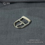 Пряжка 19 мм с перекладиной. "Модерн" Никель.