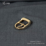 Пряжка 16 мм с перекладиной. "Модерн" Золото.