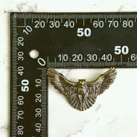 Кончо "Сова", 32х47.5мм, латунь