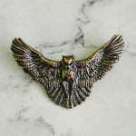 Кончо "Сова", 32х47.5мм, латунь