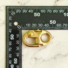 Карабин декоративный, 12х48мм, латунь