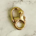 Карабин декоративный, 12х48мм, латунь