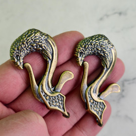 Карабин декоративный "Орёл", 61,5мм, латунь