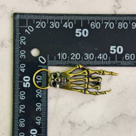 Подвеска декоративная "Кисть скелета", латунь-мельхиор