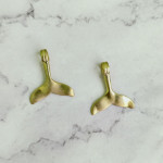 Подвеска декоративная "Китовый хвост", 25х29мм, латунь