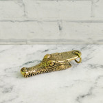 Брелок "Крокодил", 55х12мм, латунь