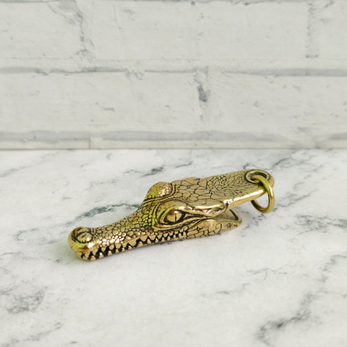 Брелок "Крокодил", 55х12мм, латунь Брелок "Крокодил", 55х12мм, латунь