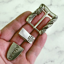 Набор 3 в 1: пряжка + тренчик + наконечник, 20мм, тип 23