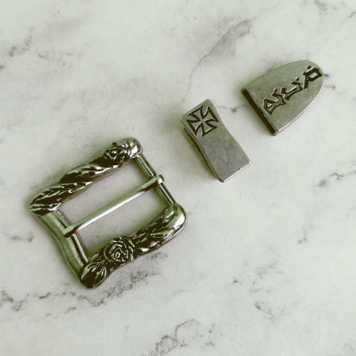 Набор 3 в 1: пряжка + тренчик + наконечник, 20мм, тип 23