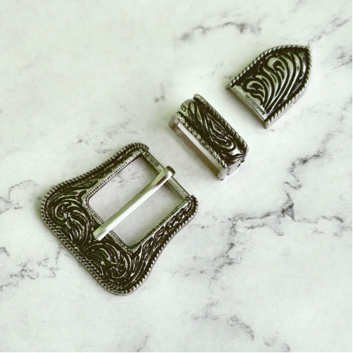 Набор 3 в 1: пряжка + тренчик + наконечник, 20мм, тип 24