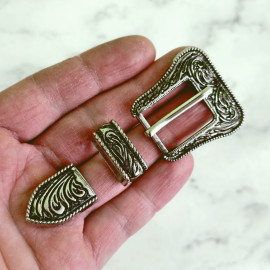 Набор 3 в 1: пряжка + тренчик + наконечник, 20мм, тип 24