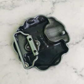 Пряжка декоративная "Молот Тора", до 43мм, металл, никель