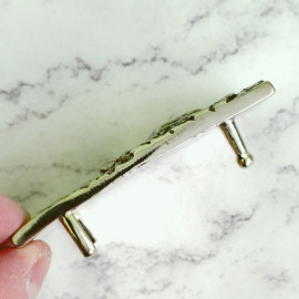 Пряжка декоративная #68 "Индеец", 40мм, мельхиор