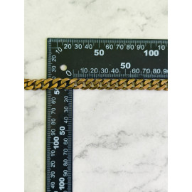 Цепь кошельковая 11мм, карабин-карабин, 53см, латунь, тип 4