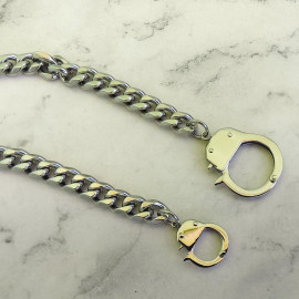 Цепочка панцирная, 10мм, наручники, нержавейка, тип 12