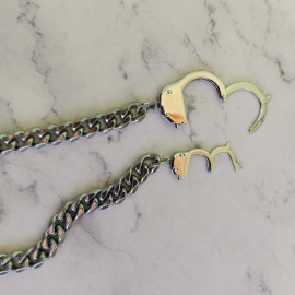 Цепочка панцирная, 10мм, наручники, нержавейка, тип 12